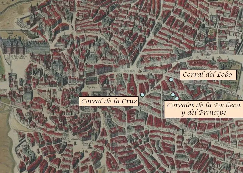 Plano_de_Madrid_(1622-35)_det._Corrales_de_comedias