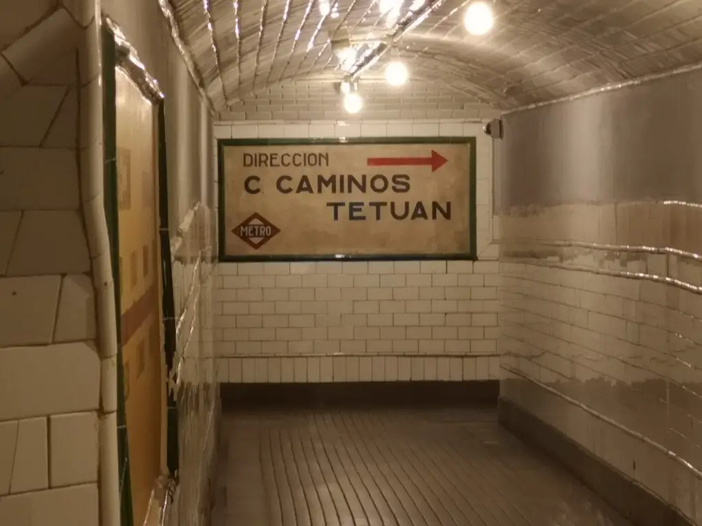 Visita a la estacion cero anden madrid